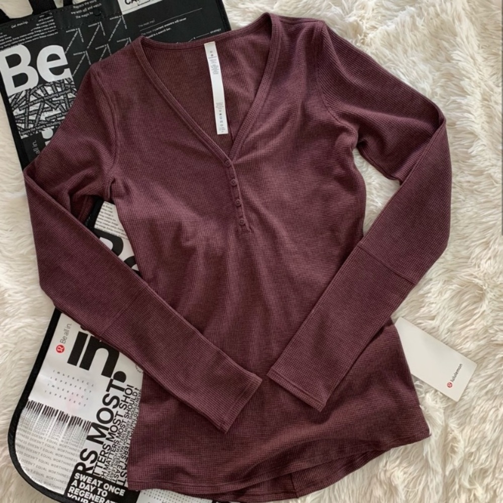 Lululemon Close Call Henley Long Sleeve